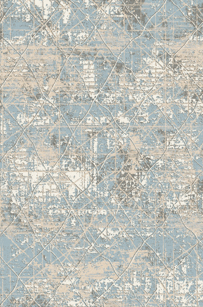 Российский прямоугольный ковёр F379 BLUE