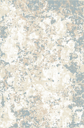 Российский прямоугольный ковёр F444 CREAM-BLUE
