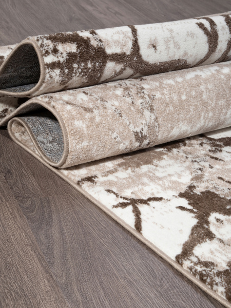 Турецкий прямоугольный ковёр M006A VIZON SHRINK / BROWN HEATSET