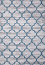 Турецкий прямоугольный ковёр M012A D.GREY SHRINK / L.BLUE HEATSET