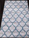 Турецкий прямоугольный ковёр M012A D.GREY SHRINK / L.BLUE HEATSET