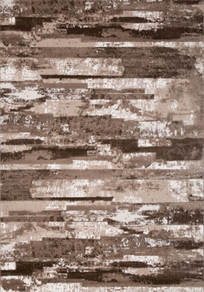 Турецкий прямоугольный ковёр M016A VIZON SHRINK / BROWN HEATSET