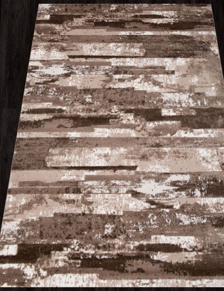 Турецкий прямоугольный ковёр M016A VIZON SHRINK / BROWN HEATSET