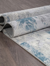 Турецкий прямоугольный ковёр M018A D.GREY SHRINK / L.BLUE HEATSET