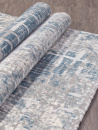 Турецкий прямоугольный ковёр V128A D.GREY SHRINK / L.BLUE HEATSET