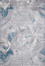 Турецкий прямоугольный ковёр V133A D.GREY SHRINK / L.BLUE HEATSET