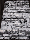 Турецкий прямоугольный ковёр Y504A LIGHT GREY SHIRINK / BLACK