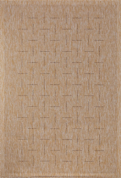 Российский прямоугольный ковёр S008 BEIGE-BROWN