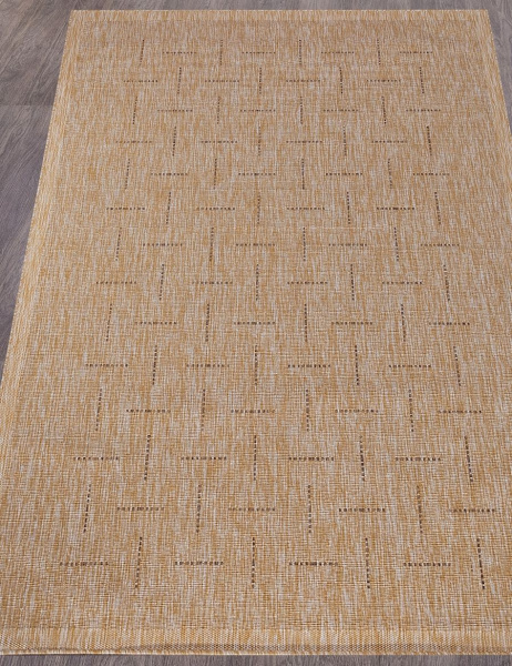 Российский прямоугольный ковёр S008 BEIGE-BROWN