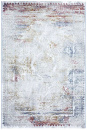 Турецкий прямоугольный ковёр 5041A D.GREY / BLUE HEATSET