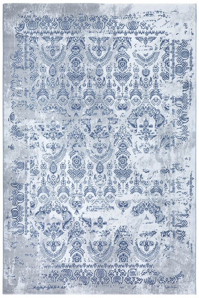 Турецкий прямоугольный ковёр 5042A D.GREY / BLUE HEATSET