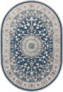 Турецкий овальный ковёр A050B D.BLUE / CREAM