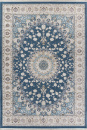 Турецкий прямоугольный ковёр A050B D.BLUE / CREAM