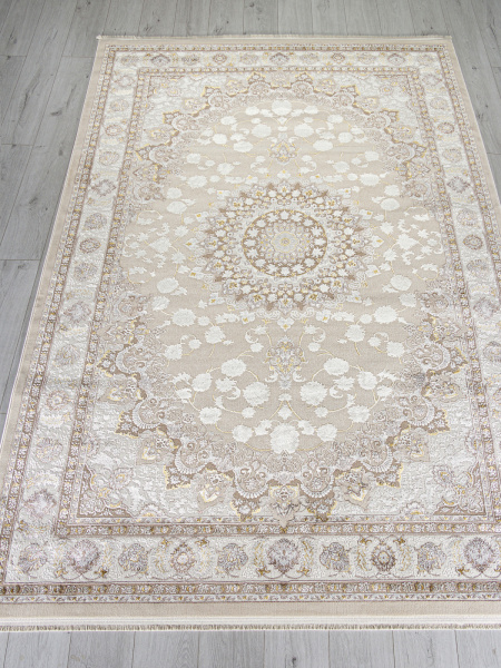 Турецкий прямоугольный ковёр A050B L.BEIGE / CREAM