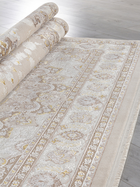 Турецкий прямоугольный ковёр A050B L.BEIGE / CREAM