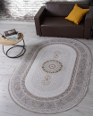 Турецкий овальный ковёр A053B LIGHT GREY SHRINK / LIGHT GREY SHRINK