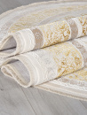Турецкий овальный ковёр A064A CREAM / GOLD FDY
