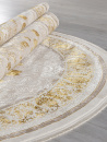 Турецкий овальный ковёр A123B CREAM / GOLD FDY