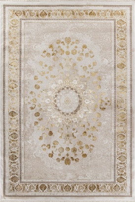 Турецкий прямоугольный ковёр A123B CREAM / GOLD FDY