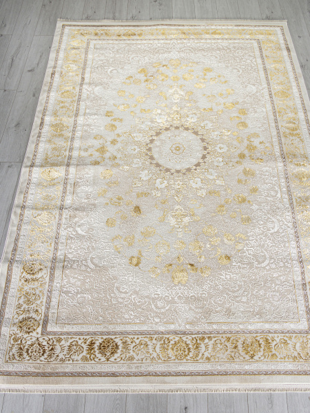 Турецкий прямоугольный ковёр A123B CREAM / GOLD FDY