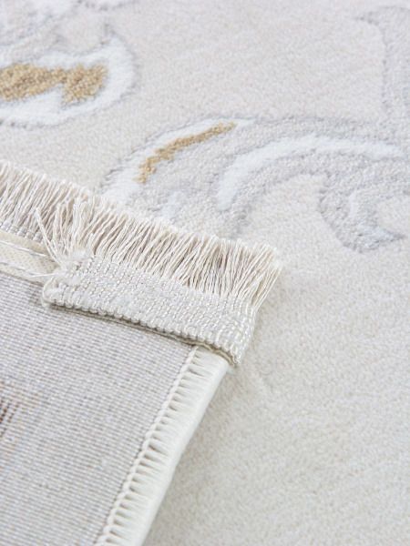 Турецкий прямоугольный ковёр B269A CREAM / CREAM FDY