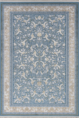 Турецкий прямоугольный ковёр M101B BLUE / BLUE