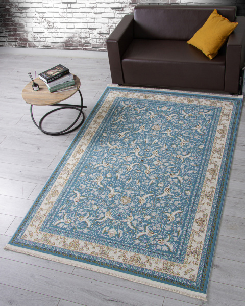 Турецкий прямоугольный ковёр M101B BLUE SHIRINK / BLUE SHIRINK