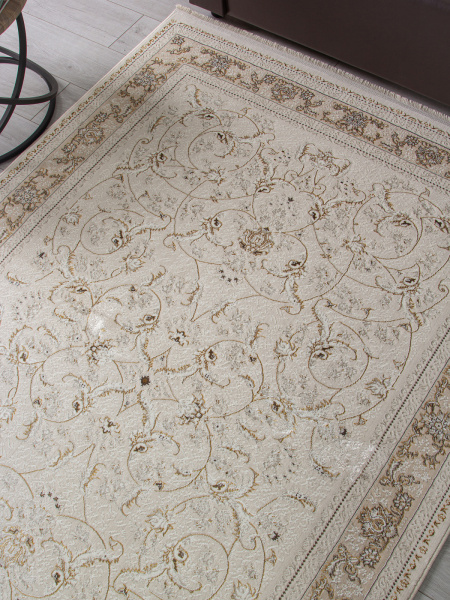 Турецкий прямоугольный ковёр M101B CREAM / CREAM