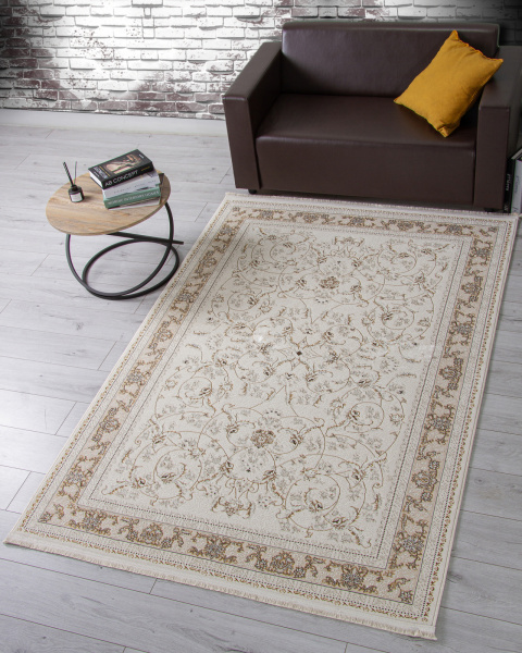 Турецкий прямоугольный ковёр M101B CREAM / CREAM