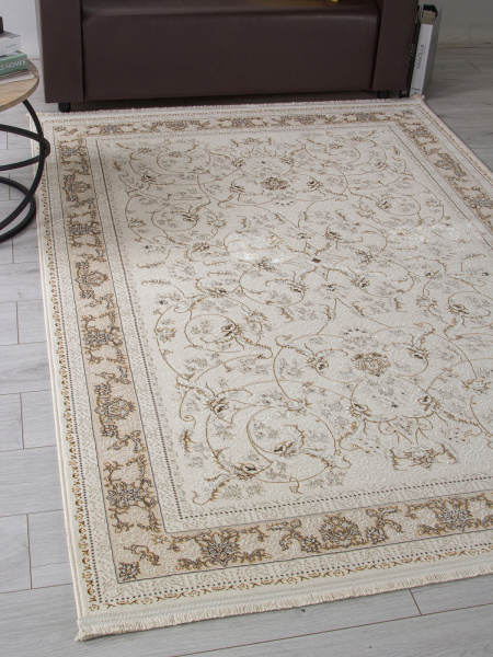 Турецкий прямоугольный ковёр M101B CREAM / CREAM