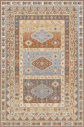 Российский прямоугольный ковёр F586 ORANGE