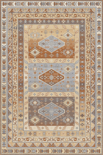 Российский прямоугольный ковёр F586 ORANGE