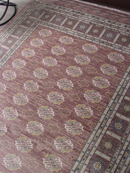 Российский прямоугольный ковёр F592 PINK