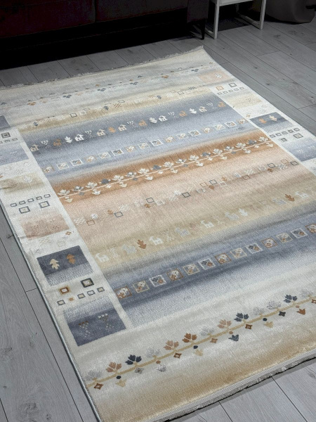 Российский прямоугольный ковёр F595 ORANGE