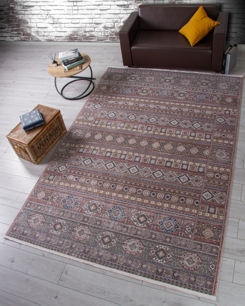 Российский прямоугольный ковёр F602 PINK